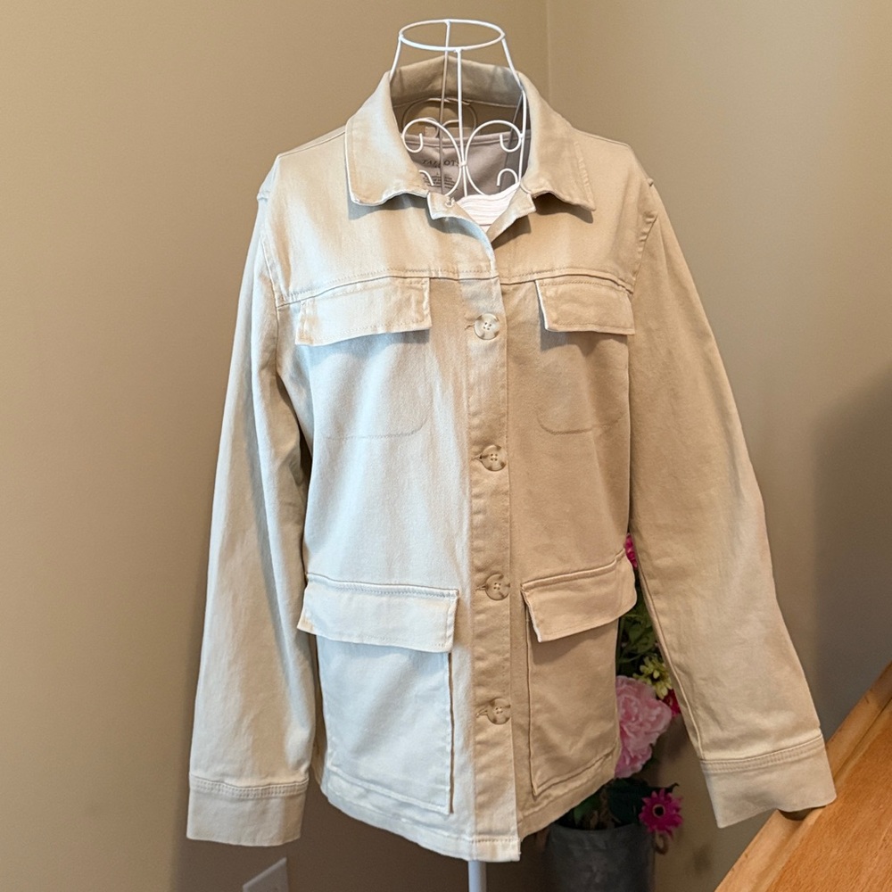 Angels Cream Button-Up Jacket - Picture 2 of 9